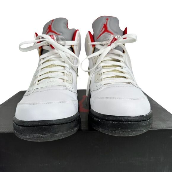 Air Jordan 5 Retro White Fire Red Black 2012 Men’s Size 10 - Picture 5 of 10